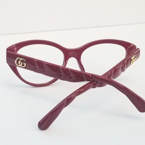 Stunning  Authentic Gucci  GG Marmont Red Eyeglasses Frames - Picture 11 of 16